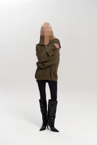 بافت زیپدار خاکی لورنا