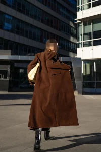 ترنچ کت بلند قهوه‌ای Selva 